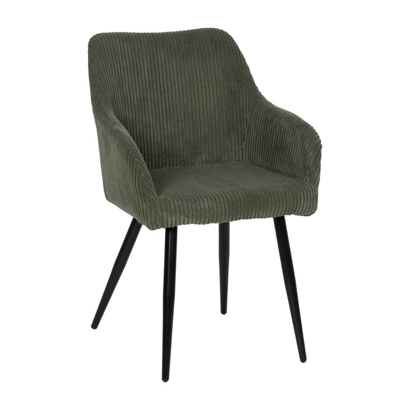 Azzole 49cm H Polyester Upholstered Upholstered Back Armchair, Green