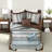 Luxurious Blue Cotton King Bedding Sets, Reversible Jacquard Design For Home Elegance