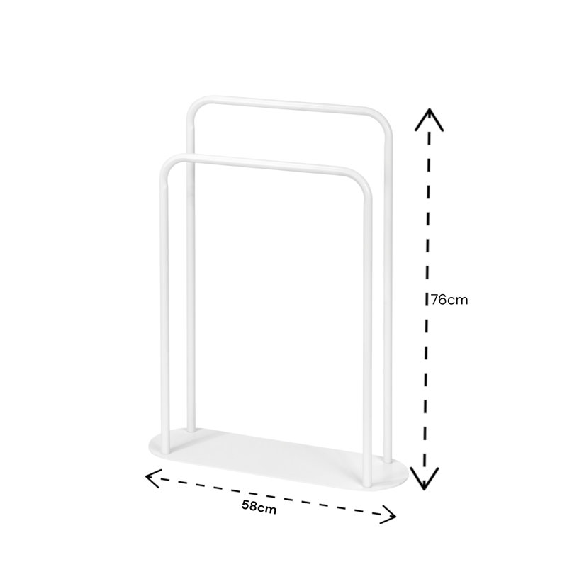 Boilleau 2 Freestanding Towel Stand