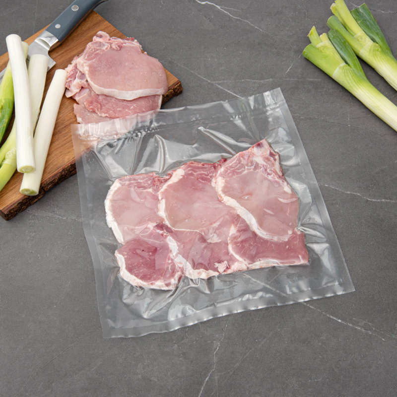 Restaurantware-Fresh Hero 12 x 12 Inch Vacuum Sealer Bags, 100 Food Storage Bags - 3 mil Thick, Microwavable, Clear Plastic Sous Vide Bags, Freezable, For Storing Food Or Sous Vide Cooking