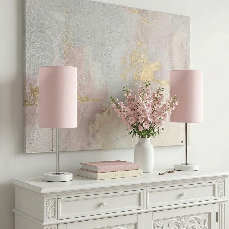 Haymer Table Lamp, Pink