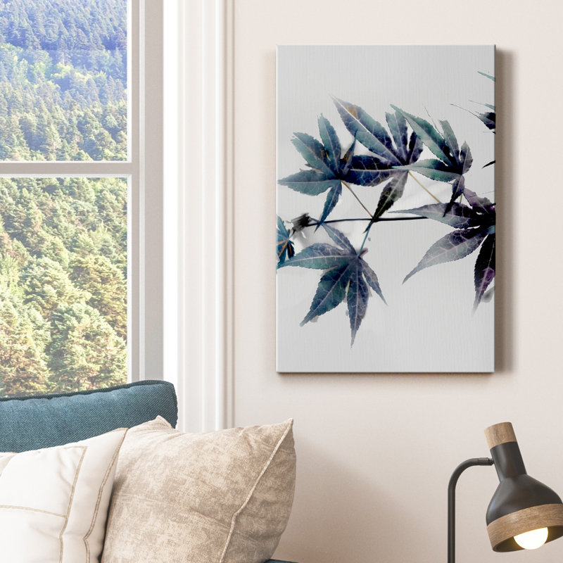 Érable bleu II - impression sur toile tendue, H 18 po x l 12 po x P 1 po