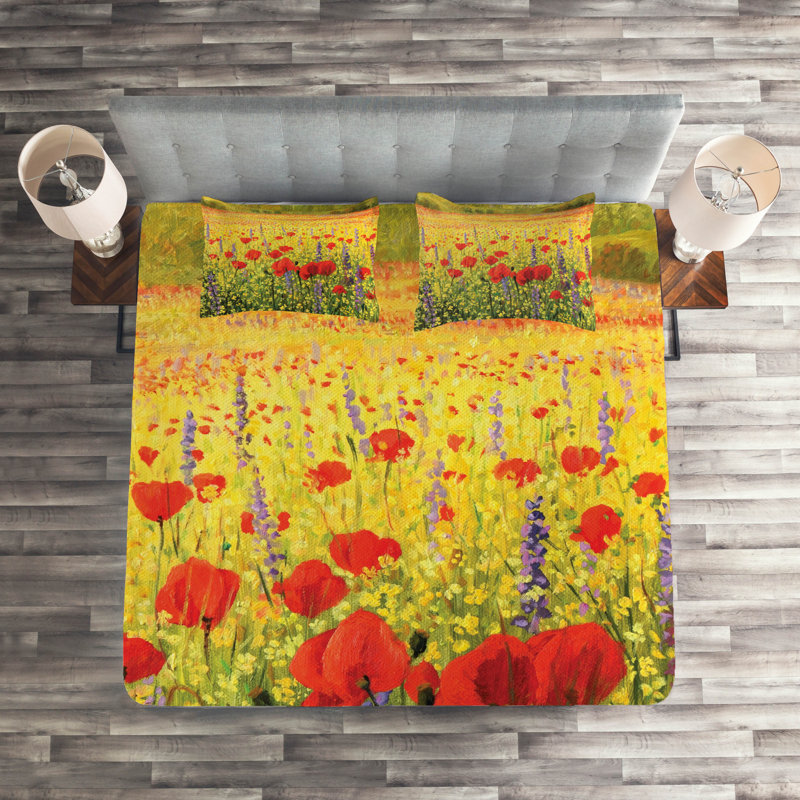 Flower Farmhouse / Country Coverlet
