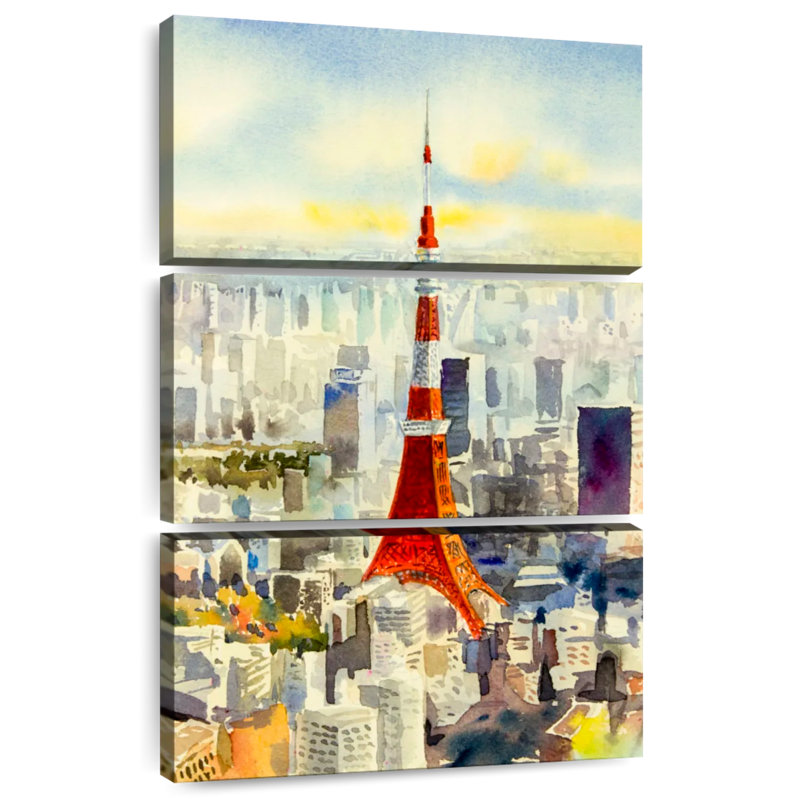 Masam Japan's Famous Tokyo Tower, 38" H x 24" W