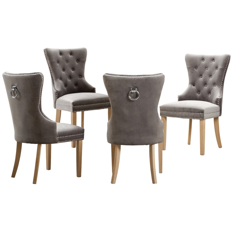 Chaise parsons Fechi, Gris clair