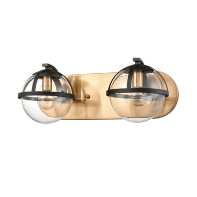 Fosteau 16'' Wide 2-Light Vanity Light - Satin Brass