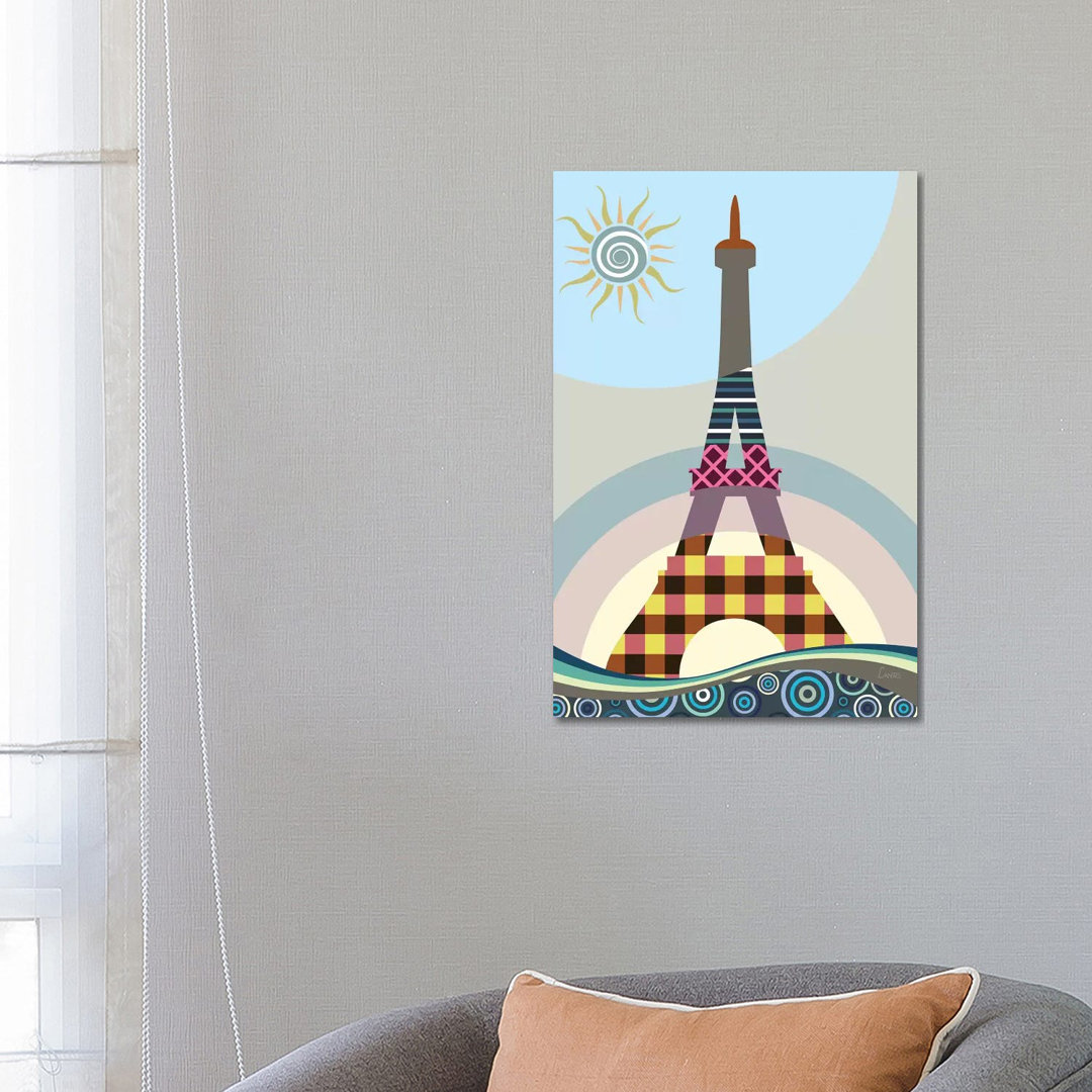 Eiffel Tower by Lanre Studio - Wrapped Canvas Gallery-Wrapped Canvas Giclée