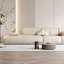 Canapé modulaire beige en cuir véritable-474331664