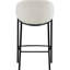 Tabourets de bar 2 noirs brillants beiges, sièges de salle à manger contemporains avec coussins confortables et 2 tabourets tendance, conception moderne magnifique pour la maison-307640810