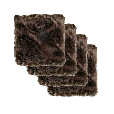Coussin de siège en simili peau de mouton Laredo 17 po x 17 po Laredo