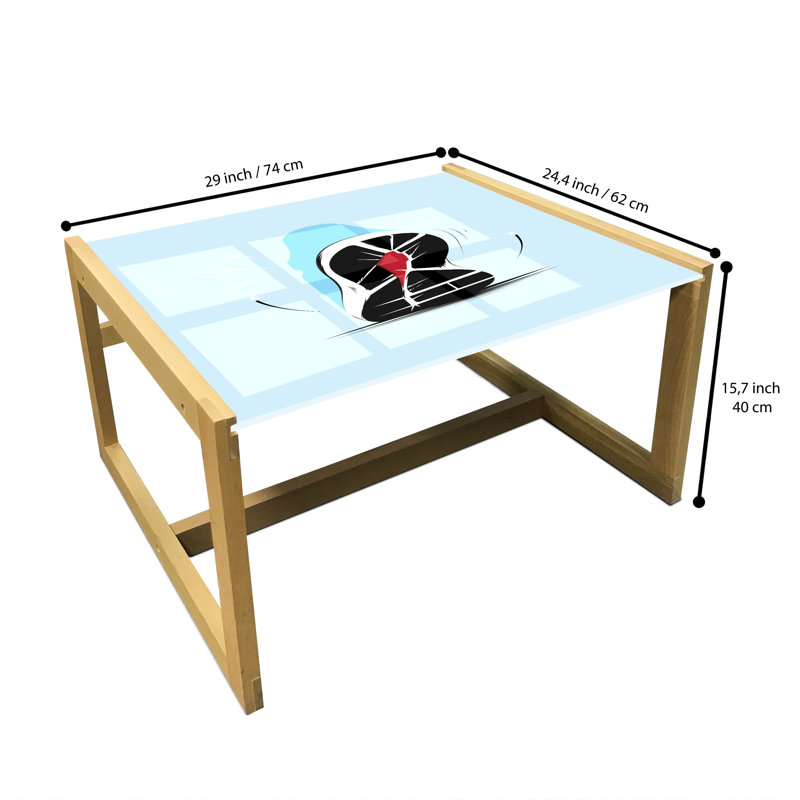Table basse East Urban Home, H 15,75 po x L 29,13 po x l 24,4 po