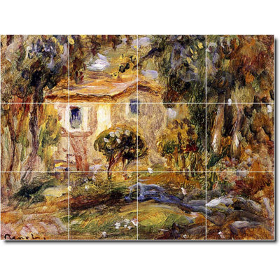 Carreau de céramique décorative 17 po x 12,75 po 4,25 po x 4,25 po