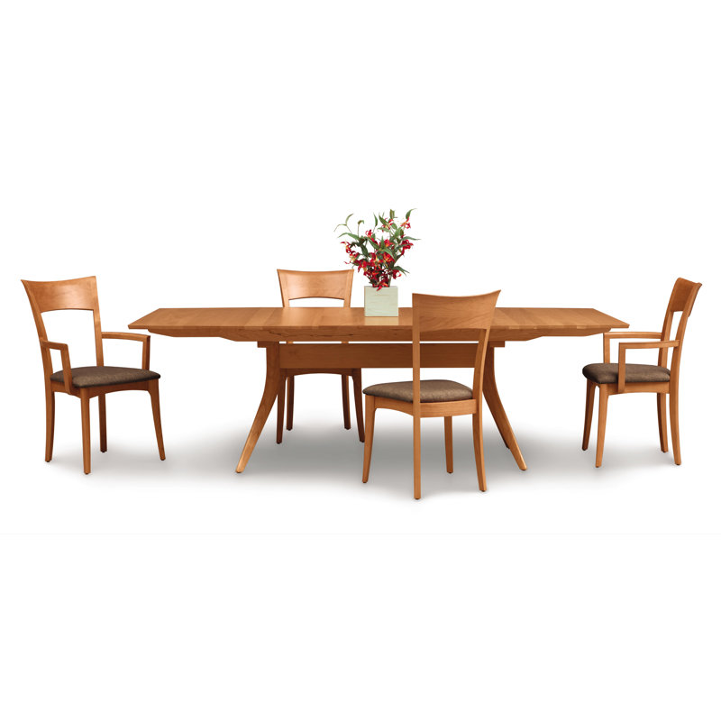 Catalina Trestle Extensions Table, Natural Cherry, 30" H x 66" L x 40" W