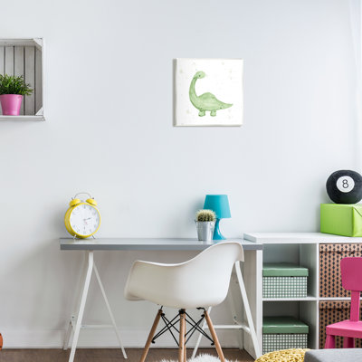 Doux dinosaure vert pastel - impression