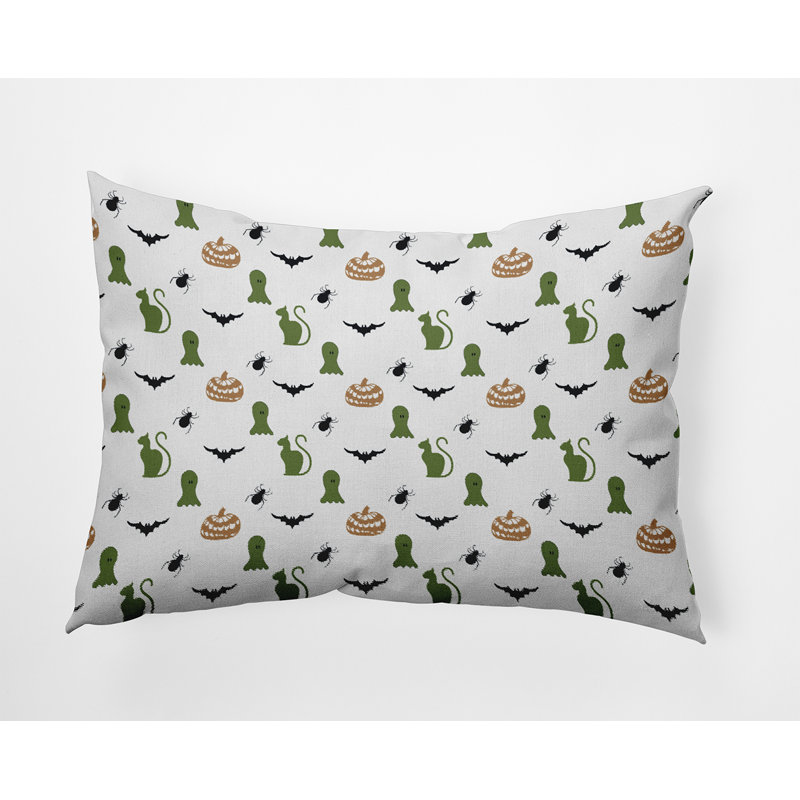  Housse et insert de coussin rectangulaire en polyester pour l'intérieur et l'extérieur par E by Design, Oignon vert