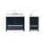 43'' Single Bathroom Vanity with Carrara Marble Top-55794975