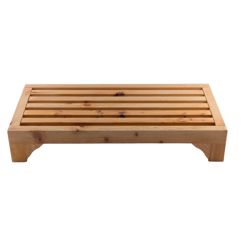 Escabeau moderne en bois multi-usage à 1 marche avec capacité de charge de 550 lb.