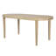 Table de salle à manger 70 "ovale en bois d'acacia avec plateau à lattes