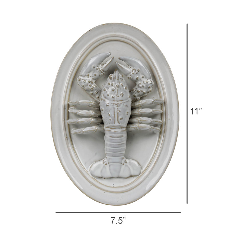 Lobster Wall Hanging, Ceramic