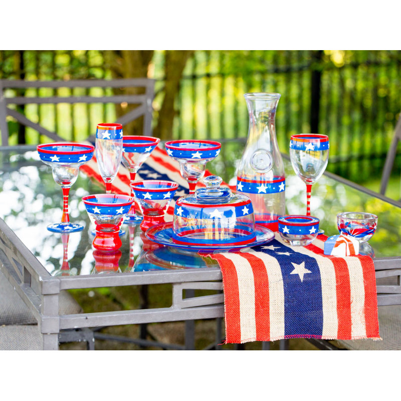 Patriotic Champagne Flute 8.5 oz