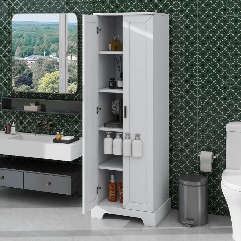 Armoire de rangement polyvalente 2 portes, Blanc