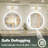 Aevar Super Bright 192 Leds/m Lighted Anti-fog Round Bathroom/vanity Mirror With Tempered Glass&ETL-866029085