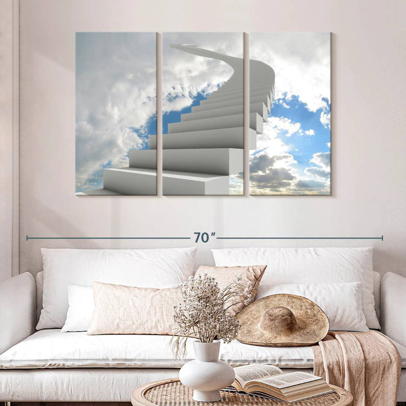 Lilie Stairway To The Sky, 32" H x 50" W