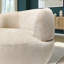 Chaise pivotante en chenille sable Thornton