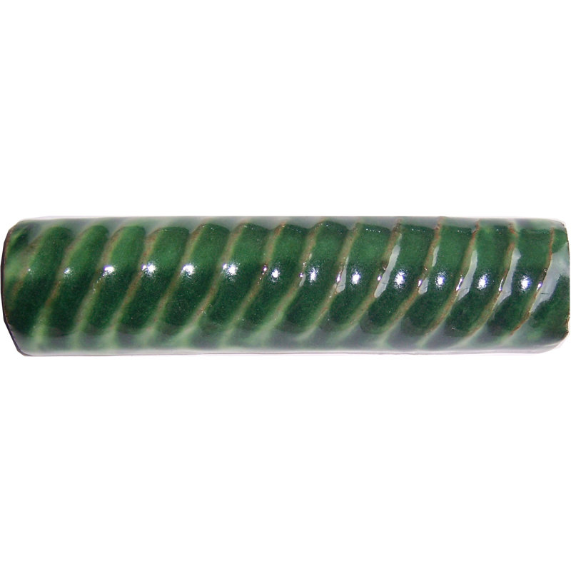1" 5pcs TalaMex Mexican Talavera Clay Rope, 1" W x 6" L, Green
