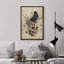 Moineau debout sur un squelette, horreur moderne, gothique, maussade, illustrations sombres, œuvre d'art moderne-101165786-101165789