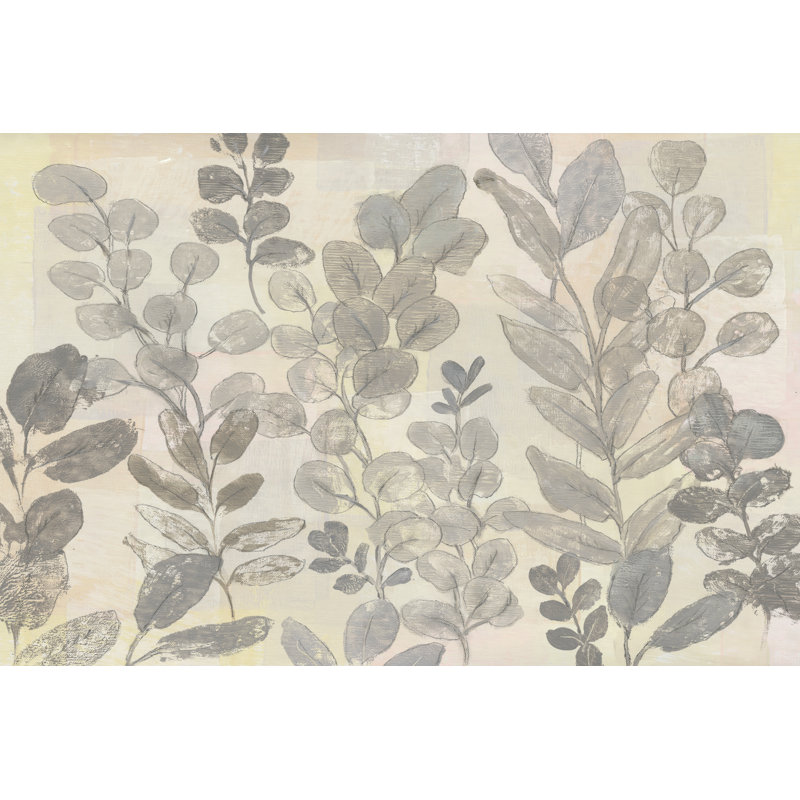 Motif de feuilles II, H 24 po x l 36 po x P 1,25 po