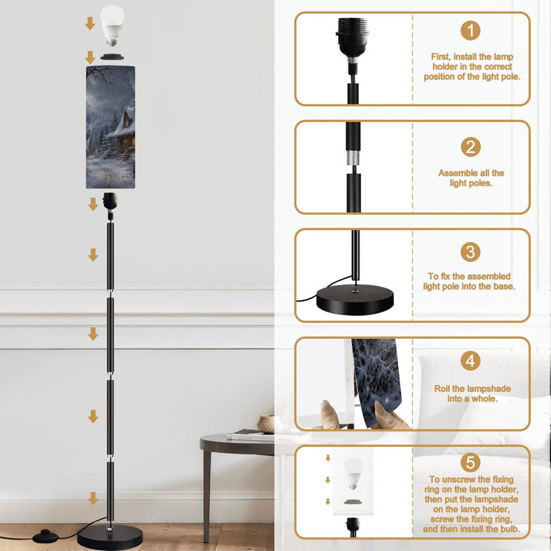 Lampe sur pied Cozy Snow