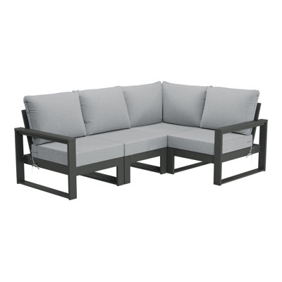 Patio 4-Piece Deep Seating Set With Frame