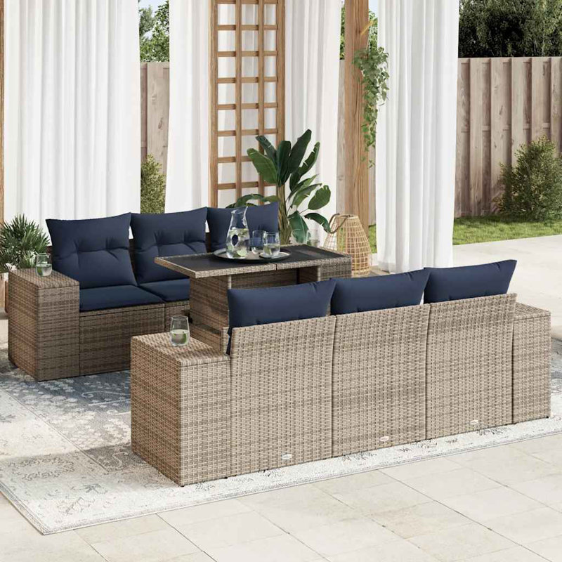55cm Wide Patio Sofa with Cushions