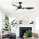 47" 3 ABS Blade Modern Classic Ceiling Fan Light With Three-Tone Lighting, Remote Control Adjustment, And Timing Function