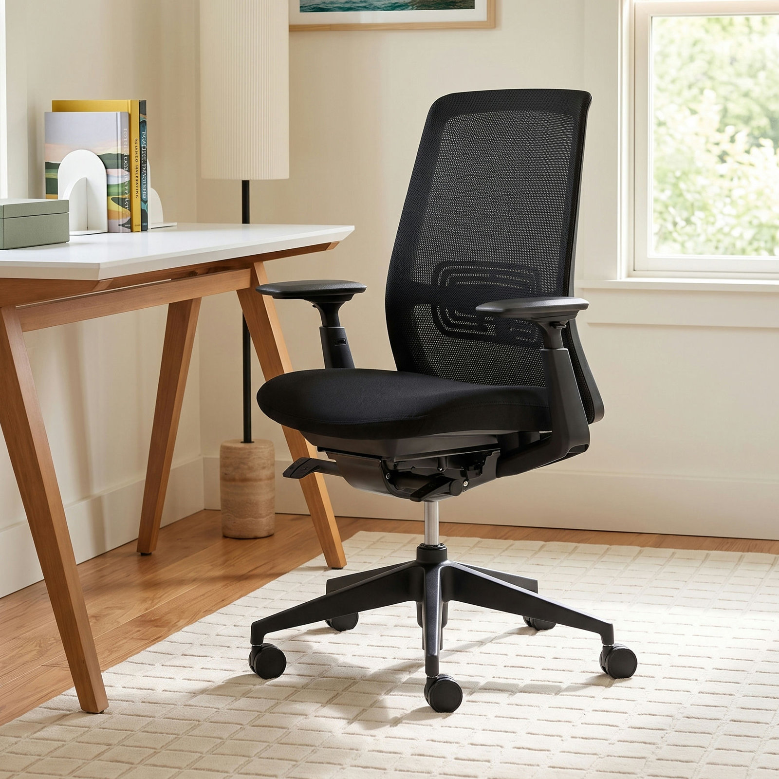 Soji Gaming Chair with Lumbar Support, Coal