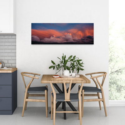 Coucher de soleil, Uta, art dramatique abstrait contemporain, paysage mural