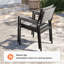 Deen Auminum Stackable Outdoor Dining Armchair-914259913-915251141