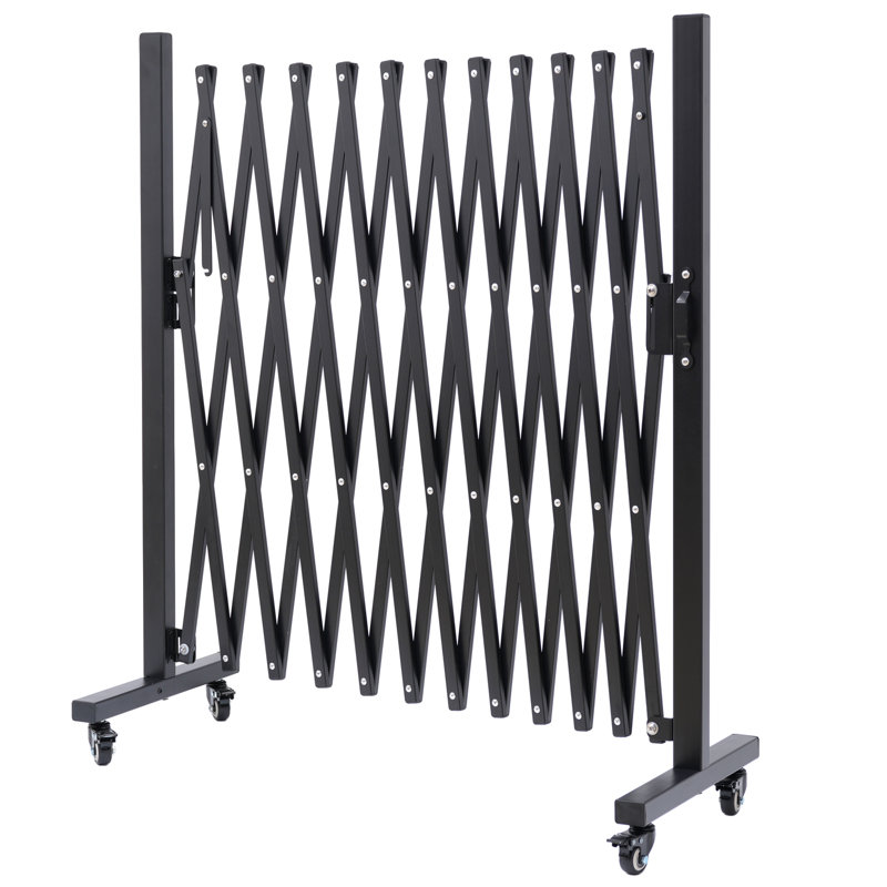 Barrière portative avec roulettes, Black