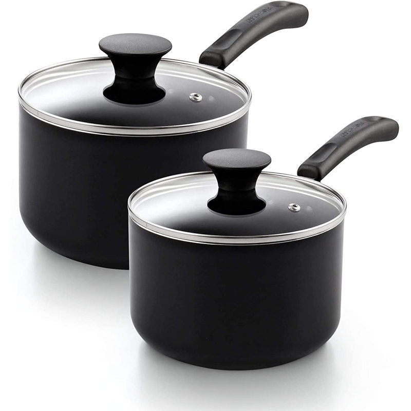 Cook N Home Nonstick Sauce Pan Multi-purpose Pot with Glass Lid