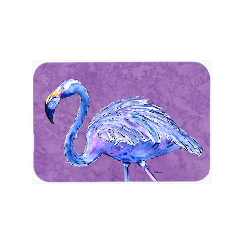 Planche à découper en verre flamant rose east urban home