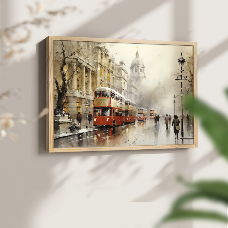 Chirstmas Art-CCCXLVI -Framed Print - Restickable, H 8 po x l 10 po, Naturel