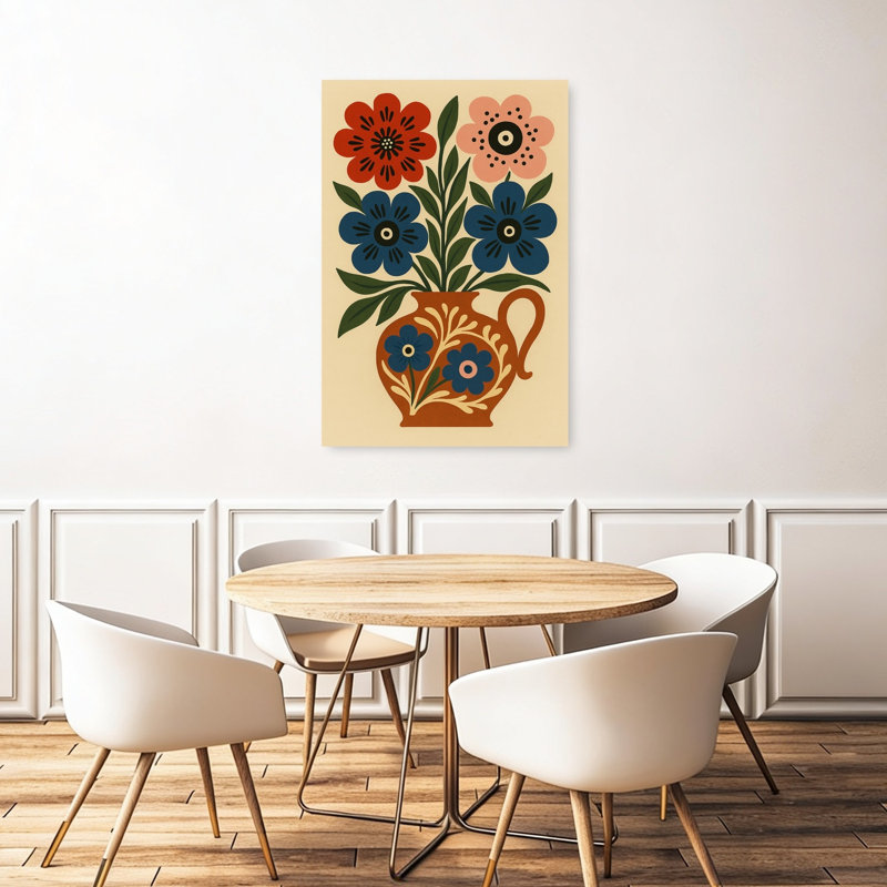 Reproduction d'art mural Folk Art, 48" H x 32" W