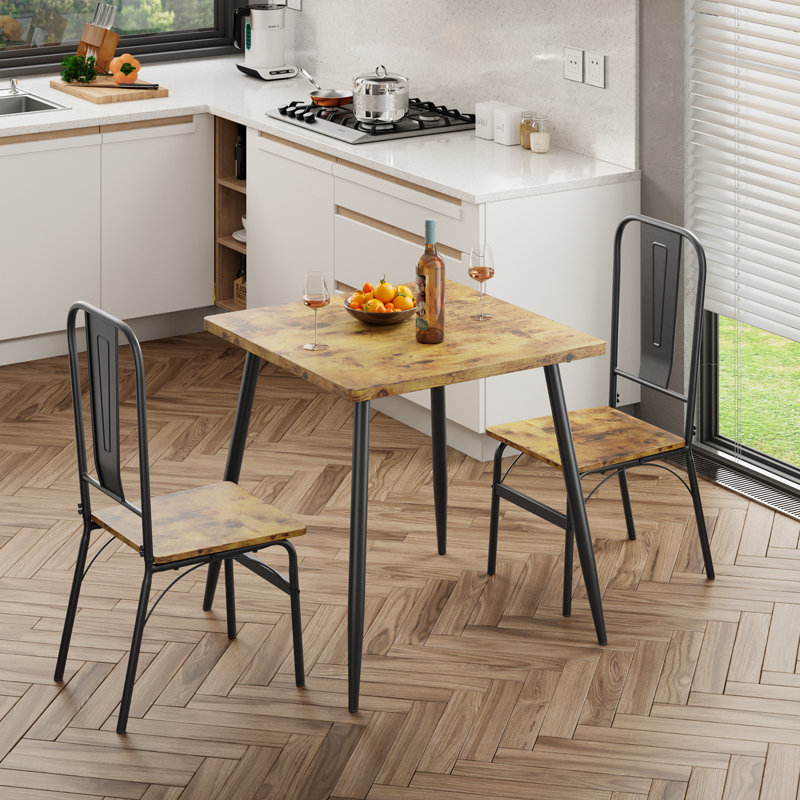 2 - Person Four Leg Dining Set, Retro, Retro
