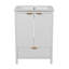 Meuble-lavabo de salle de bain avec lavabo, 24 po, trou de robinet simple-124511497