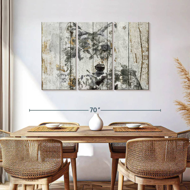 Wolf Gaze, 36" H x 57" W