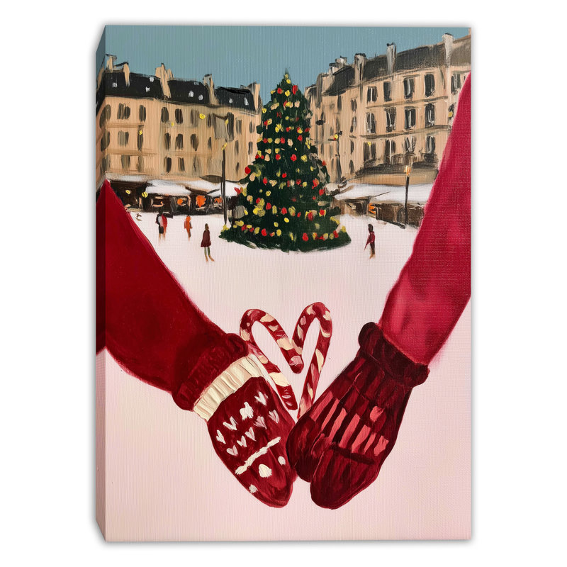 Art mural sur toile Paris Christmas Love, 30 po x 40 po