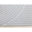 Tapis à rayures doubles gris et blanc Fresno-102211008
