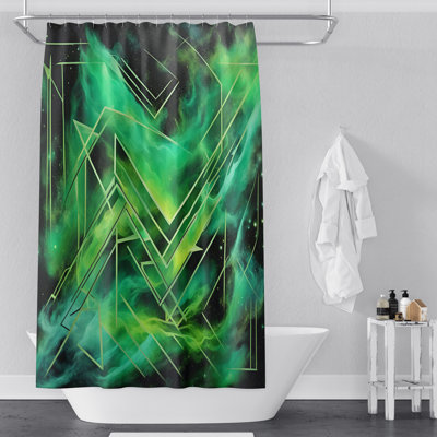 Rideau de douche abstrait