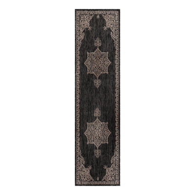 Cowgill Oriental Beige/Black Area Rug